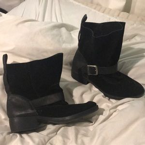 Black ankle boots